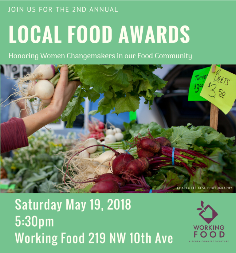 Working Food | SOLD OUT! 2nd Annual Local Food Awards