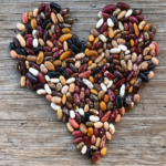 shape of heart made out of seeds